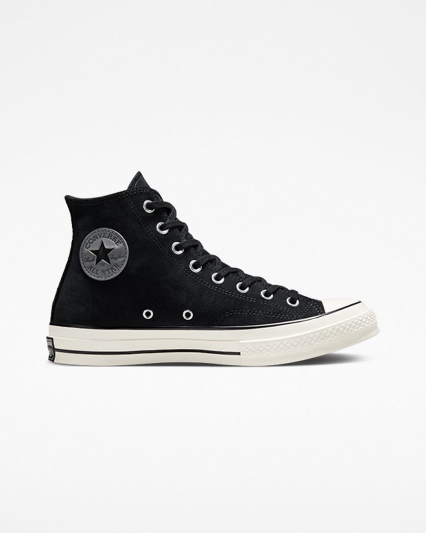 Pánské Boty Vysoké Converse Chuck 70 Semišové Černé | CZ S31DZ76